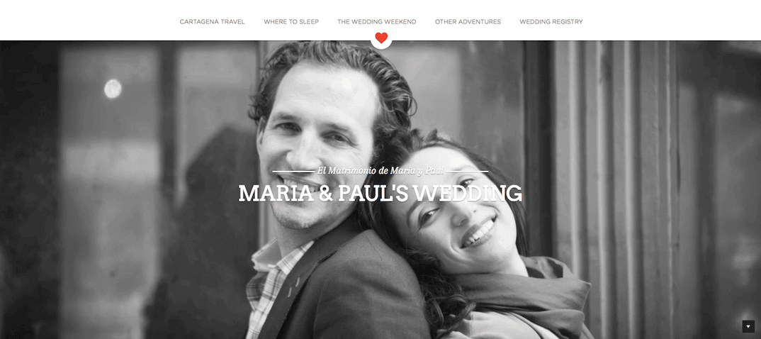 couple photo on a wedding website couple photo on a wedding website